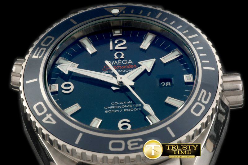 오메가 POcean Ceramic Blue TI/TI Swiss Eta 2824 -OMG0320