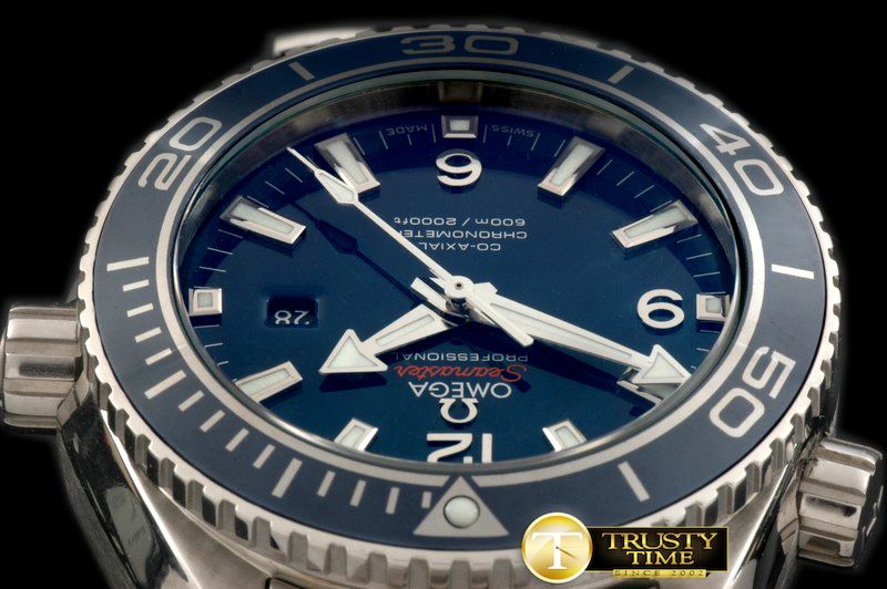 오메가 POcean Ceramic Blue TI/TI Swiss Eta 2824 -OMG0320