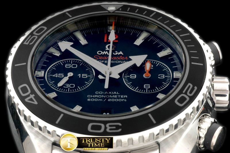 오메가 POcean Chrono SS/SS Blk 7750 -OMG0321B