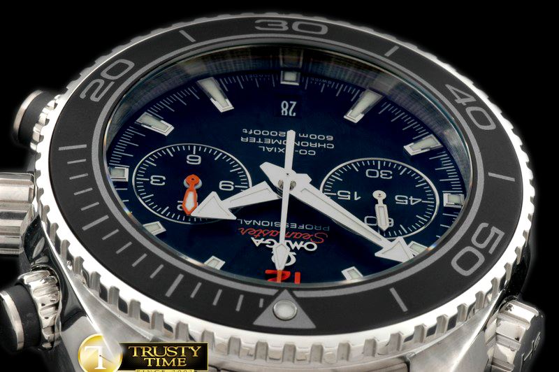 오메가 POcean Chrono SS/SS Blk 7750 -OMG0321B