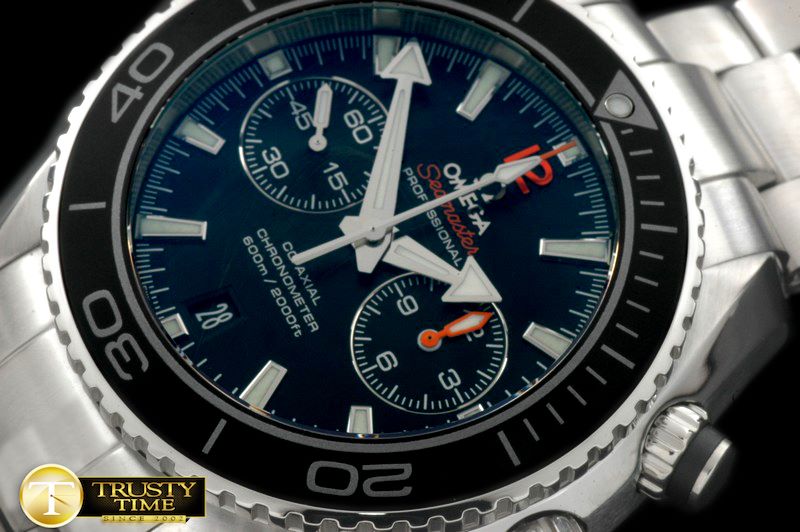 오메가 POcean Chrono SS/SS Blk 7750 -OMG0321B