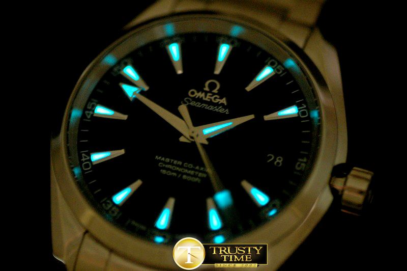 오메가 Aqua Terra Auto SS/SS Black Miyota 8205 -OMG0324D