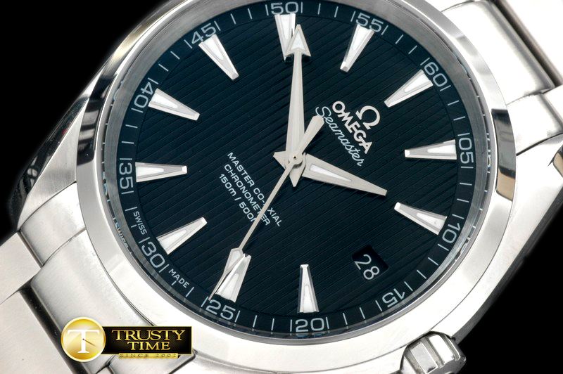 오메가 Aqua Terra Auto SS/SS Black Miyota 8205 -OMG0324D