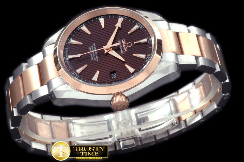 오메가 Aqua Terra Auto SS/RG Brown Miyota 8205 -OMG0325A