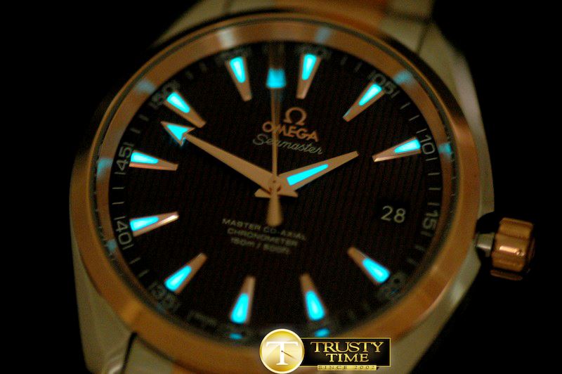 오메가 Aqua Terra Auto SS/RG Brown Miyota 8205 -OMG0325A