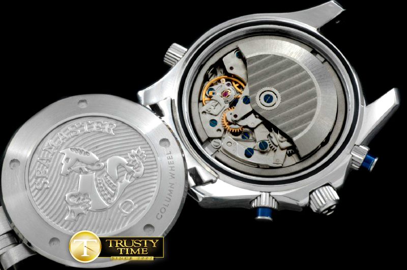 오메가 Seamaster Pro 300M Chrono SS/SS Blue A7753 -OMG0338A