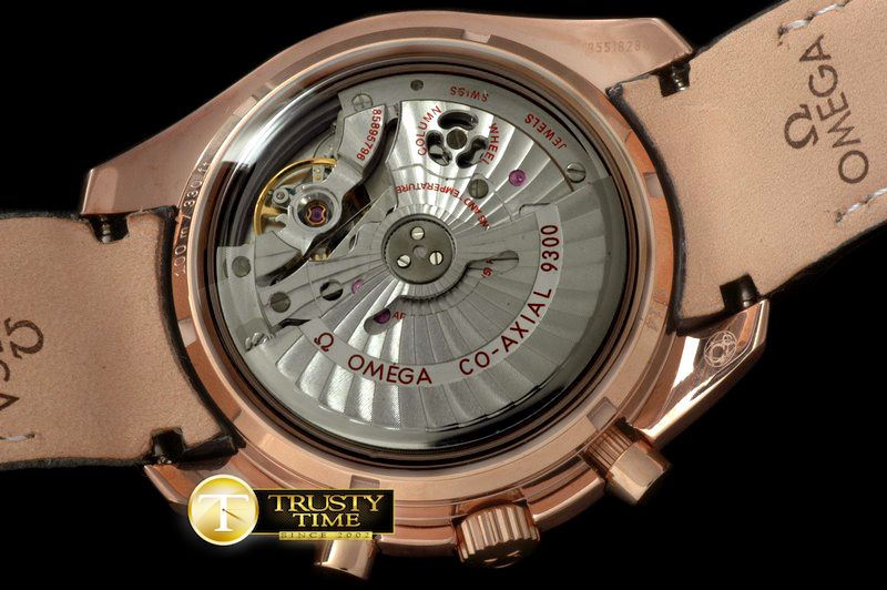 오메가 Speedmaster Moon Watch RG/LE Black Stick A7750 -OMG0354