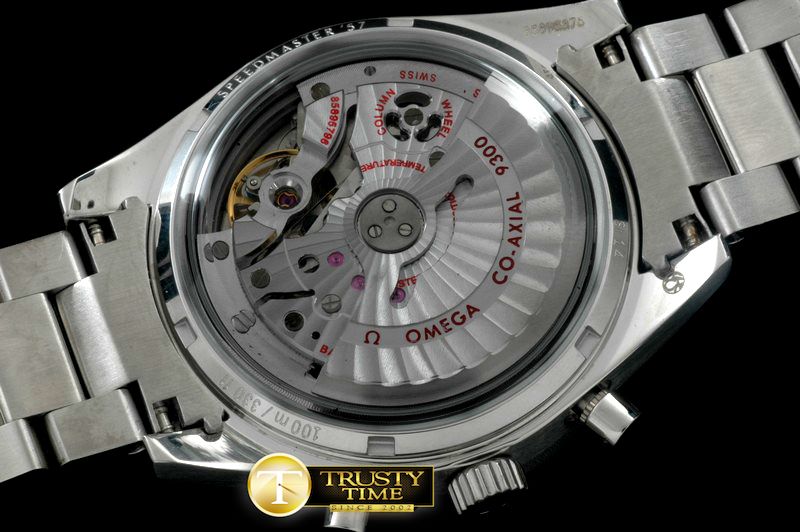 오메가 Speedmaster Moon Watch SS/SS Black Stick A7750 -OMG0359A