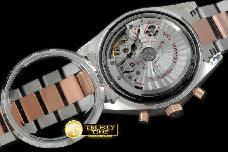 오메가 Speedmaster Moon Watch SS/RG White Stick A7750 -OMG0372A