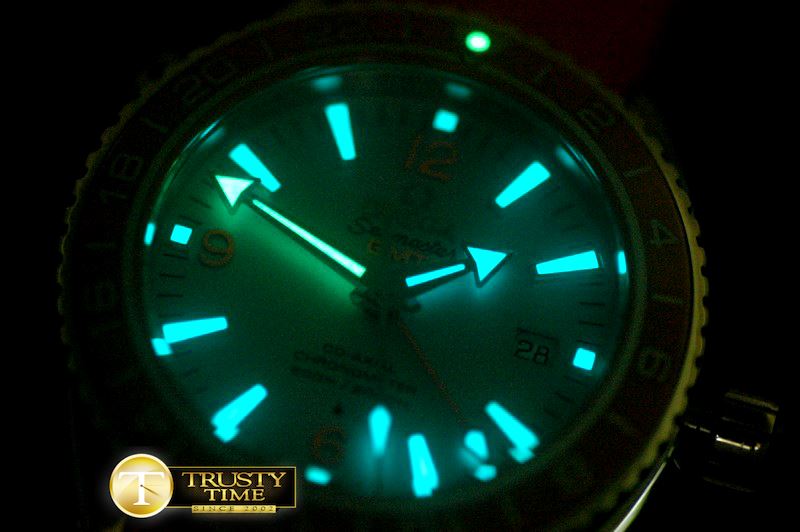 오메가 POcean GMT Ceramic Grey SS/RU M8205 -OMG0388