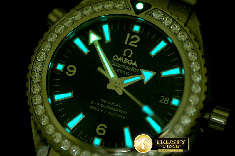 오메가 POcean Ceramic SS/SS Black Miyota 8205 -OMG0407