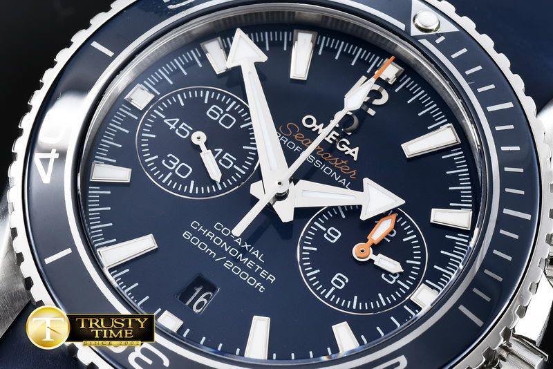 오메가 POcean Chrono SS/RU Blue 7750 -OMG0431