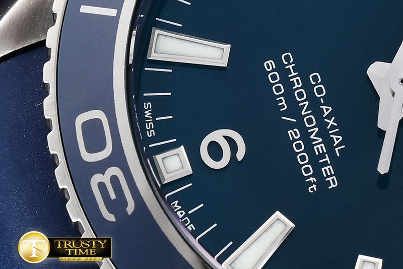 오메가 Planet Ocean Ceramic 45mm TI/RU Blue BP Asia 2824 -OMG0459B