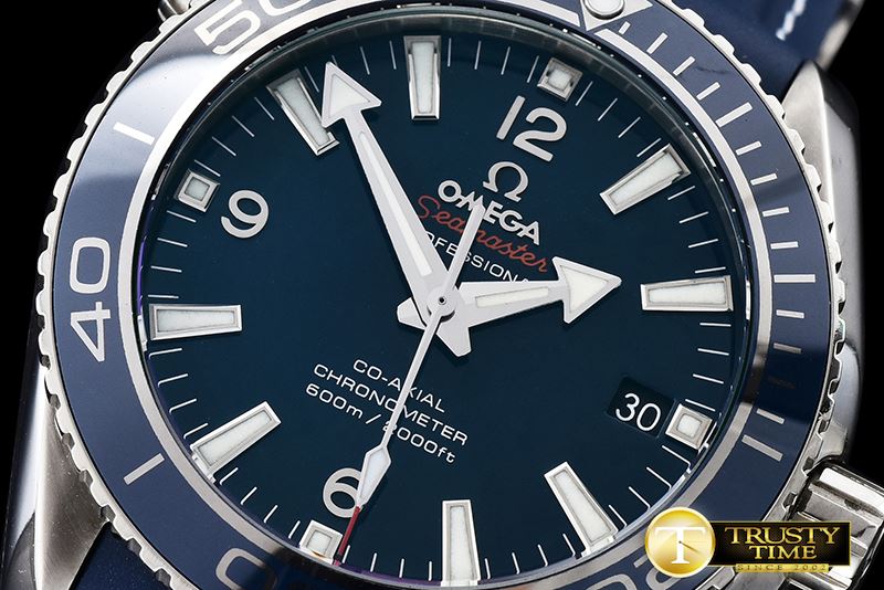 오메가 Planet Ocean Ceramic 45mm TI/RU Blue BP Asia 2824 -OMG0459B