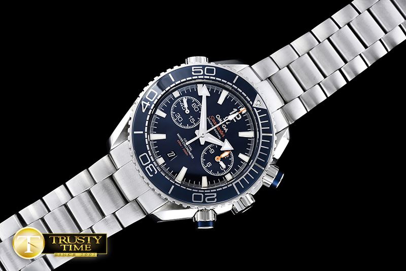 오메가 POcean Chrono JHF SS/SS Blue A7750 -OMG0460C