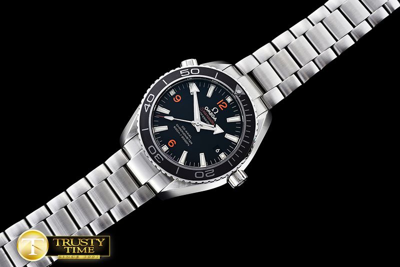 오메가 Planet Ocean 45mm SS/SS Blk Bez Or BP A2824 Mod 8500 -OMG0461C