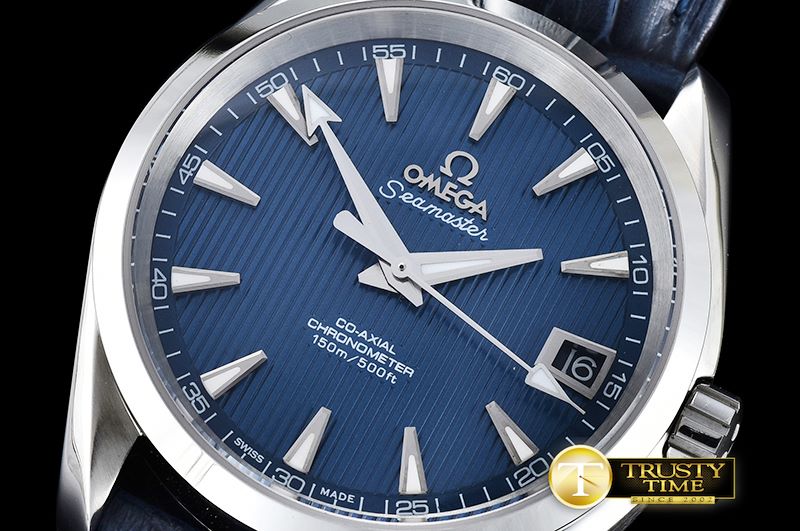 오메가 Aqua Terra 38mm SS/LE Blue A2836 Mod8500 JHF -OMG0464A