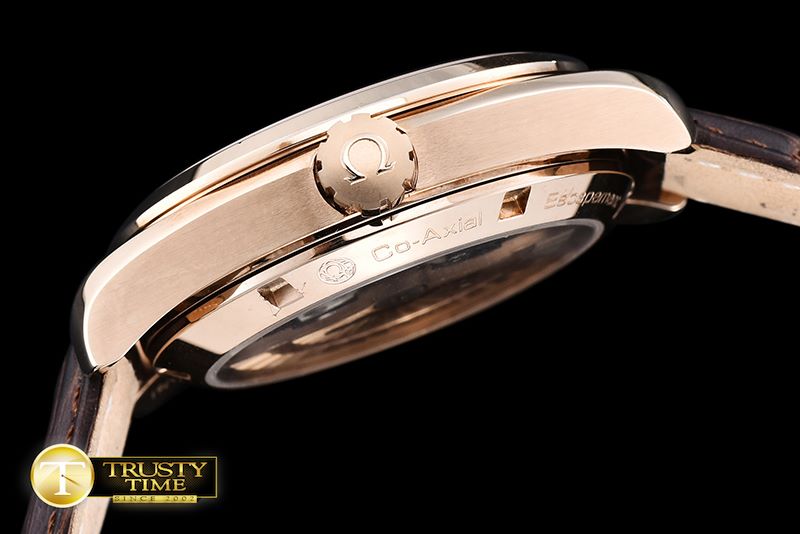 오메가 Aqua Terra 38mm RG/LE Brown A2836 Mod8500 JHF -OMG0464G