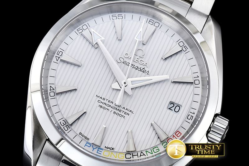 오메가 Aqua Terra W Oly SS/SS White JHF A2824 Mod8500 -OMG0471A