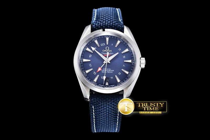 오메가 Aqua Terra GMT SS/NY Blue JHF A2824 Mod8500 -OMG0472A