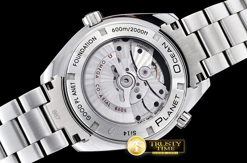 오메가 Basel 2016 POcean GMT SS/SS Blue BP A2836 Mod8605 -OMG0478C