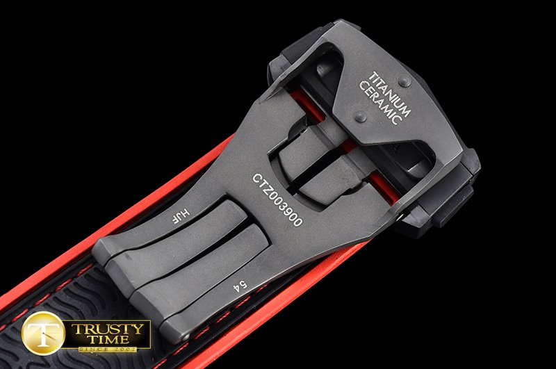 오메가 Planet Ocean GMT Deep Black PVD/RU Red JHF A5833 Mod -OMG0484A