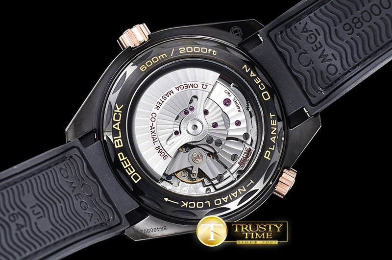 오메가 Planet Ocean GMT Deep Black Sedna PVD/LE A5833 Mod -OMG0487A