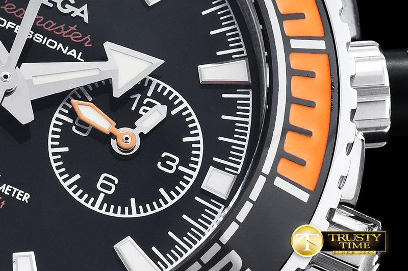 오메가 POcean Chrono Org Bez SS/SS JHF Blk A7750 Mod9900 -OMG0501