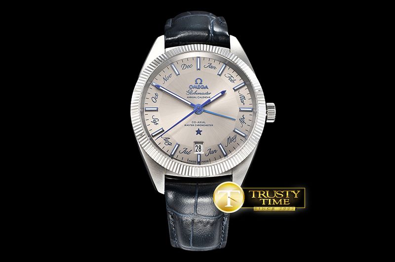 오메가 GlobeMaster Annual Cal SS/LE Grey Miyota 9015 Mod -OMG0518C