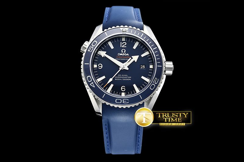 오메가 Planet Ocean 45mm Cer Bez SS/RU Blue JHF A2836 Mod -OMG0530D