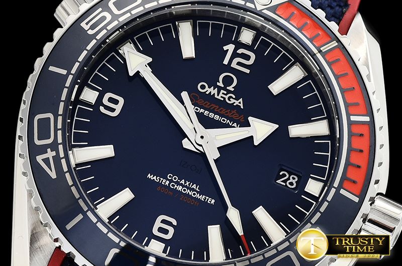 오메가 PO 43.5mm PyeongChang 2018 Ed SS/RU Blue JHF A2836 -OMG0541