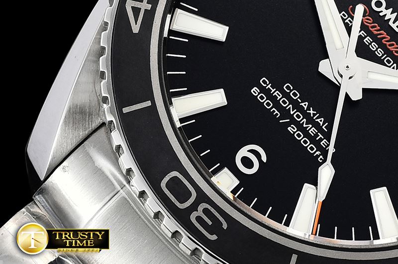 오메가 Planet Ocean 42mm Cer SS/SS Black/Stnl MKF A2836 Mod -OMG0548B