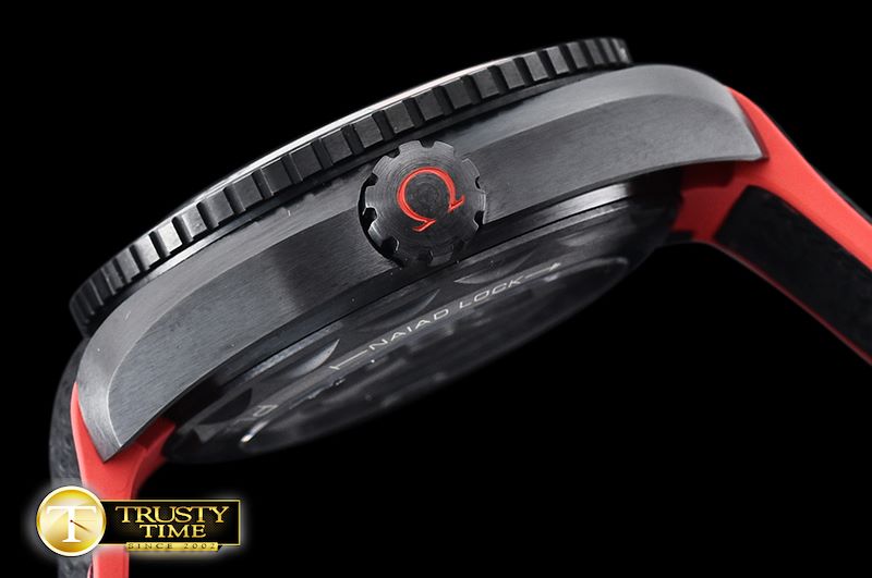 오메가 Planet Ocean 45.5mm Deep Black CER/NY Blk/R VSF A8906 -OMG0585B