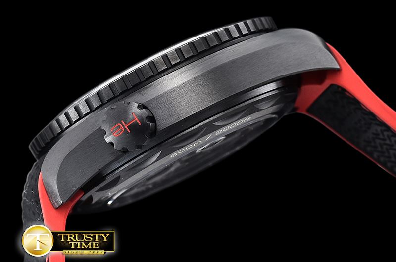 오메가 Planet Ocean 45.5mm Deep Black CER/NY Blk/R VSF A8906 -OMG0585B