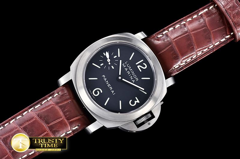 파네라이 PAM177N TI/LE Black (Croc) HF Asia 6497 21600bph -PN177NLE2