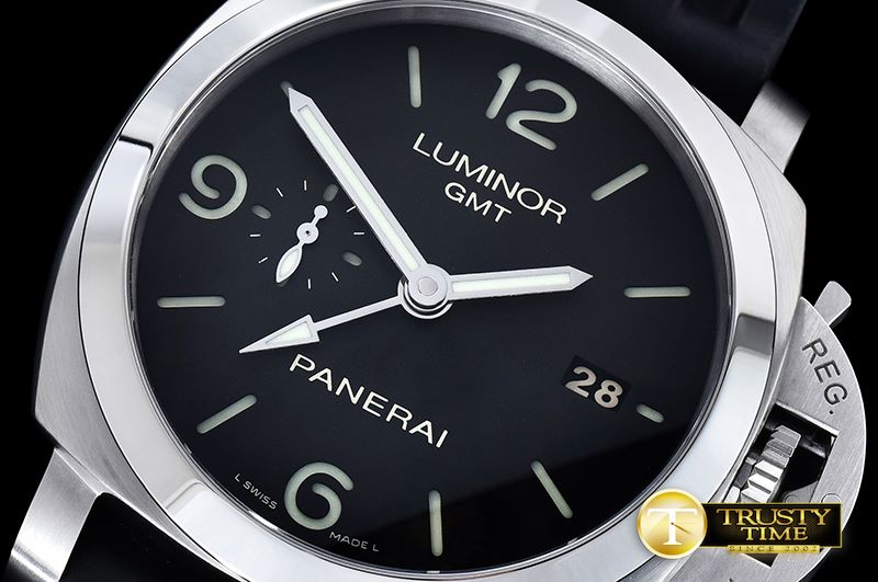파네라이 PAM320 M Luminor GMT SS/RU Black VSF V2 P9001 Mod -PN320MRU1