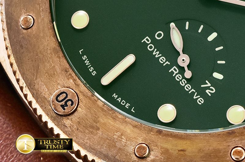 파네라이 PAM507P Bronzo Power Reserve CP/LE V6F Green SG 23J -PN507V6LE