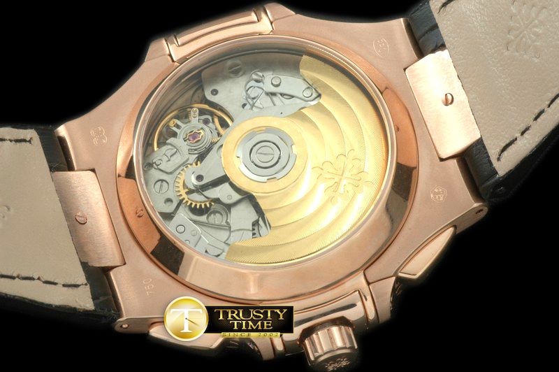 파텍필립 5980 Nautilis Chrono RG/LE Blue A7750 -PP0150A