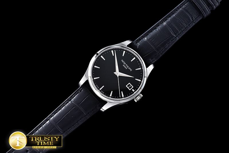 파텍필립 Calatrava Officer SS/LE Black BP Jap M9015 -PP0198B