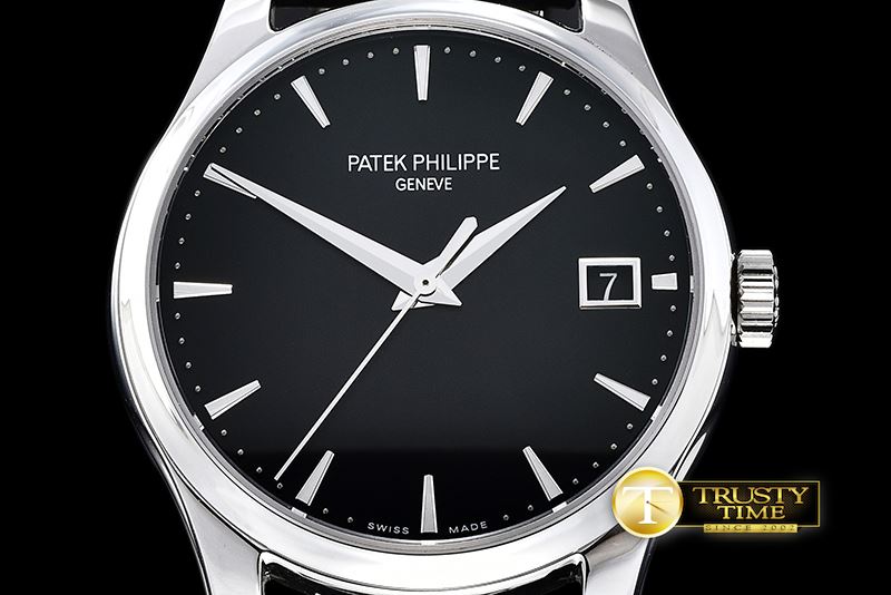 파텍필립 Calatrava Officer SS/LE Black BP Jap M9015 -PP0198B