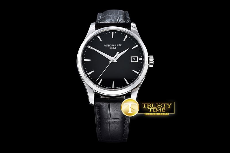파텍필립 Calatrava Officer SS/LE Black BP Jap M9015 -PP0198B