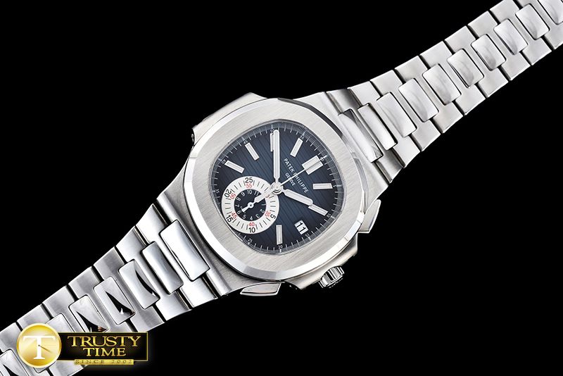 파텍필립 5980 Nautilis Chrono SS/SS Blue BP A7750 -PP0200A