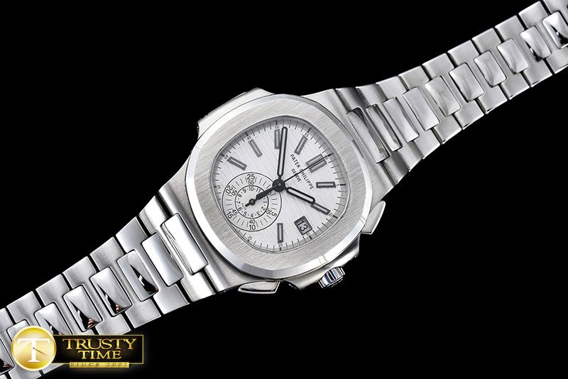 파텍필립 5980 Nautilis Chrono SS/SS White BP A7750 -PP0200B