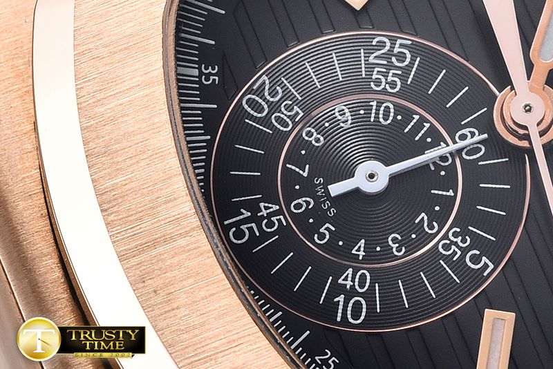 파텍필립 5980 Nautilis Chrono RG/LE Black BP A7750 -PP0202A