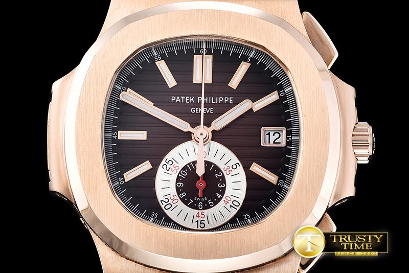 파텍필립 5980 Nautilis Chrono RG/LE Brown BP A7750 -PP0202D