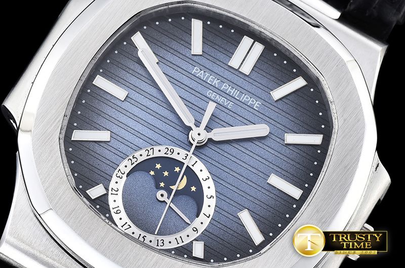파텍필립 Nautilus MoonPhase SS/LE Blue MY9015 -PP0211A