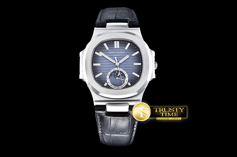 파텍필립 Nautilus MoonPhase SS/LE Blue MY9015 -PP0211A