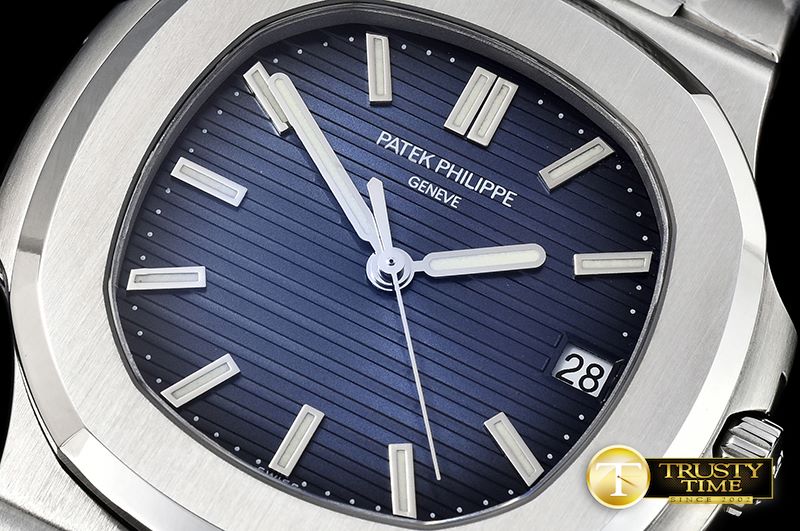 파텍필립 Nautilus Mens 40mm SS/SS Blue Sticks PF Miyota 9015 Mod -PP0257