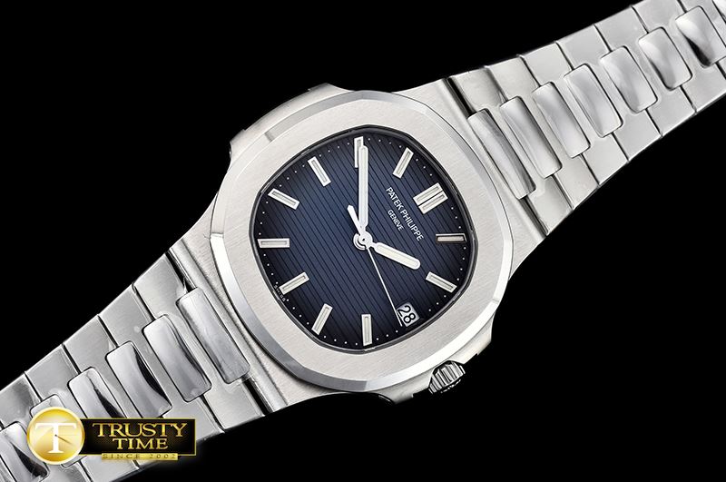 파텍필립 Nautilus Mens 40mm SS/SS Blue Sticks PF Miyota 9015 Mod -PP0257