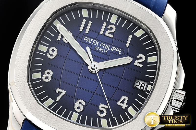 파텍필립 Aquanaut Ref.5167 SS/RU Blue/Num PF Asia 2824 Mod -PP0281C